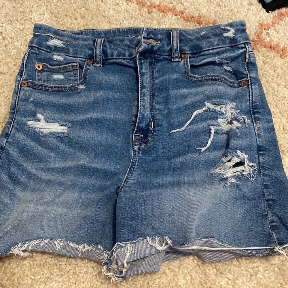 american eagle super stretch jean shorts